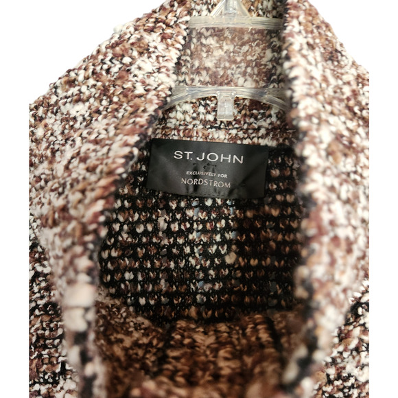 St. John Exclusively for Nordstrom High Neck Knit Blouse XL - Picture 4 of 7